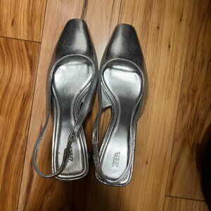 Zara Silver Heel